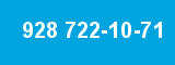 928 722-10-71 928 722-10-71
